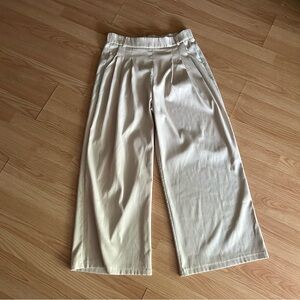 NiMin Beige High Rise Wide Leg Dress Pants Women’s Large